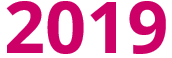 Banner mit Jahreszahl 2019