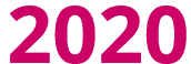 Banner mit Jahreszahl 2020